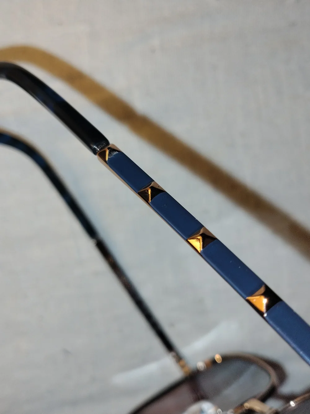 Valentino Rose Gold Frame Sunglasses Blue-Pink Gradient Lenses VA 3004/E6